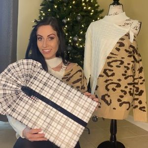 Wild appeal one belted shoulder knit top